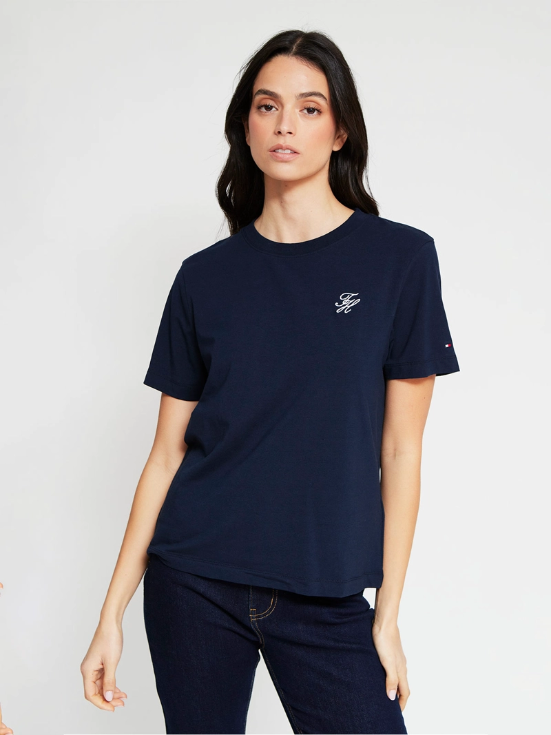 POLERA MUJER TOMMY HILFIGER MANGA CORTA ALGODÓN - 3