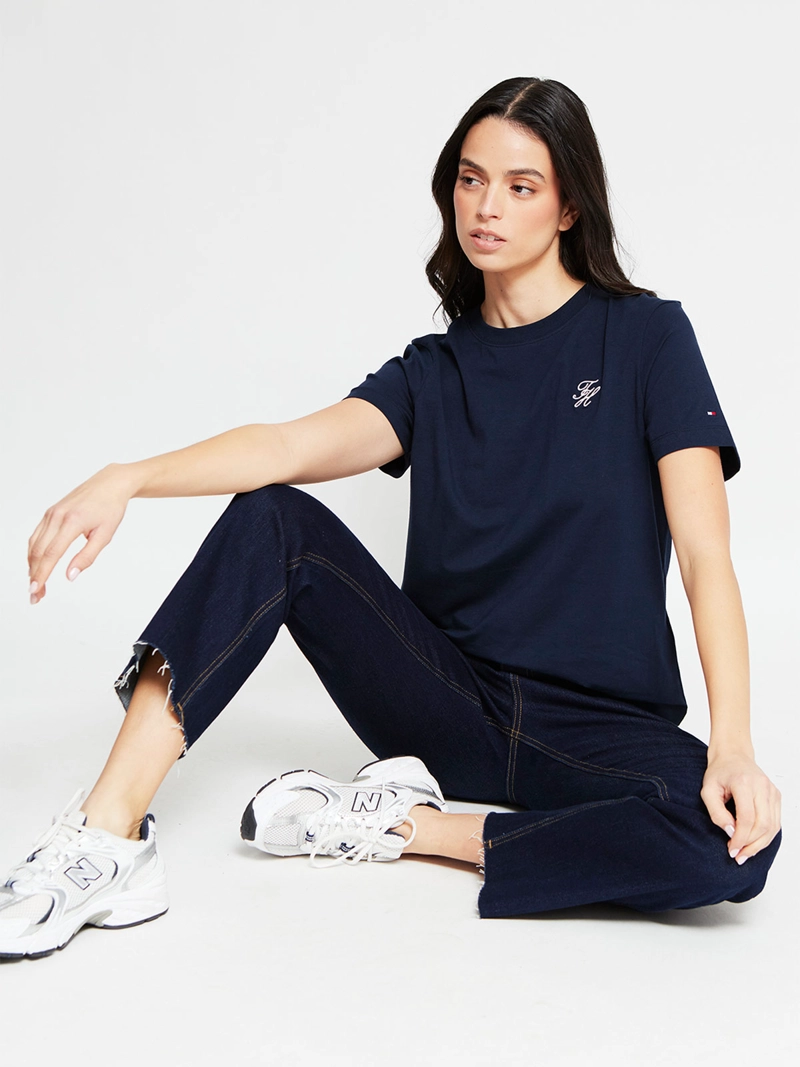 POLERA MUJER TOMMY HILFIGER MANGA CORTA ALGODÓN - 5