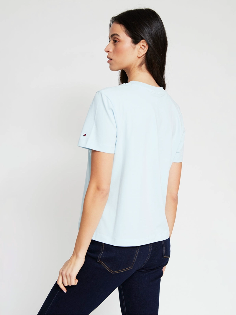 POLERA MUJER TOMMY HILFIGER MANGA CORTA ALGODÓN - 2