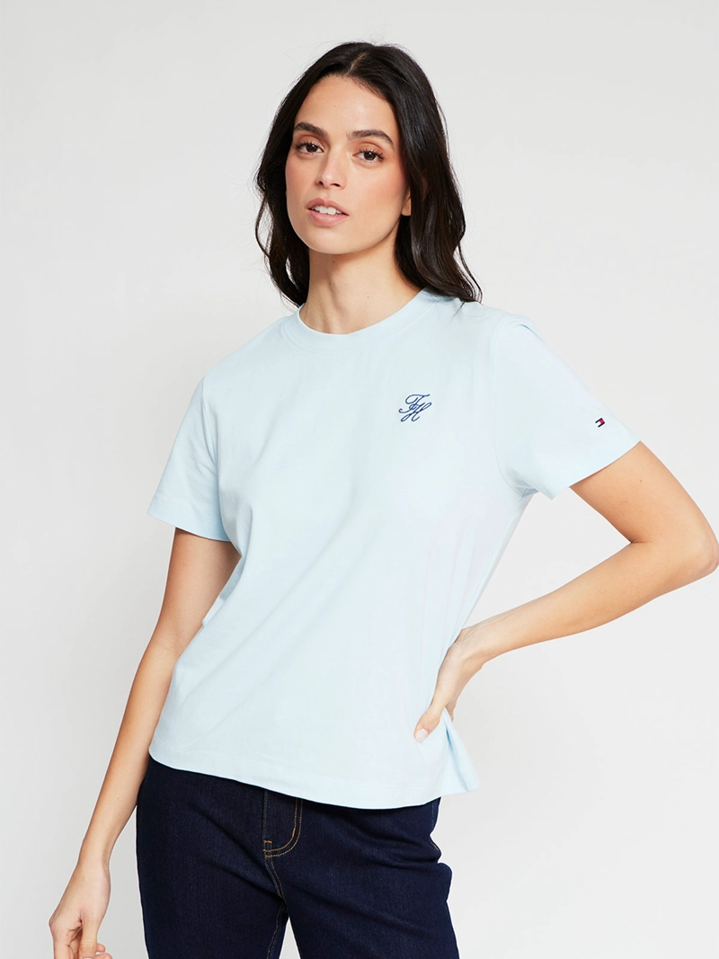 POLERA MUJER TOMMY HILFIGER MANGA CORTA ALGODÓN - 3