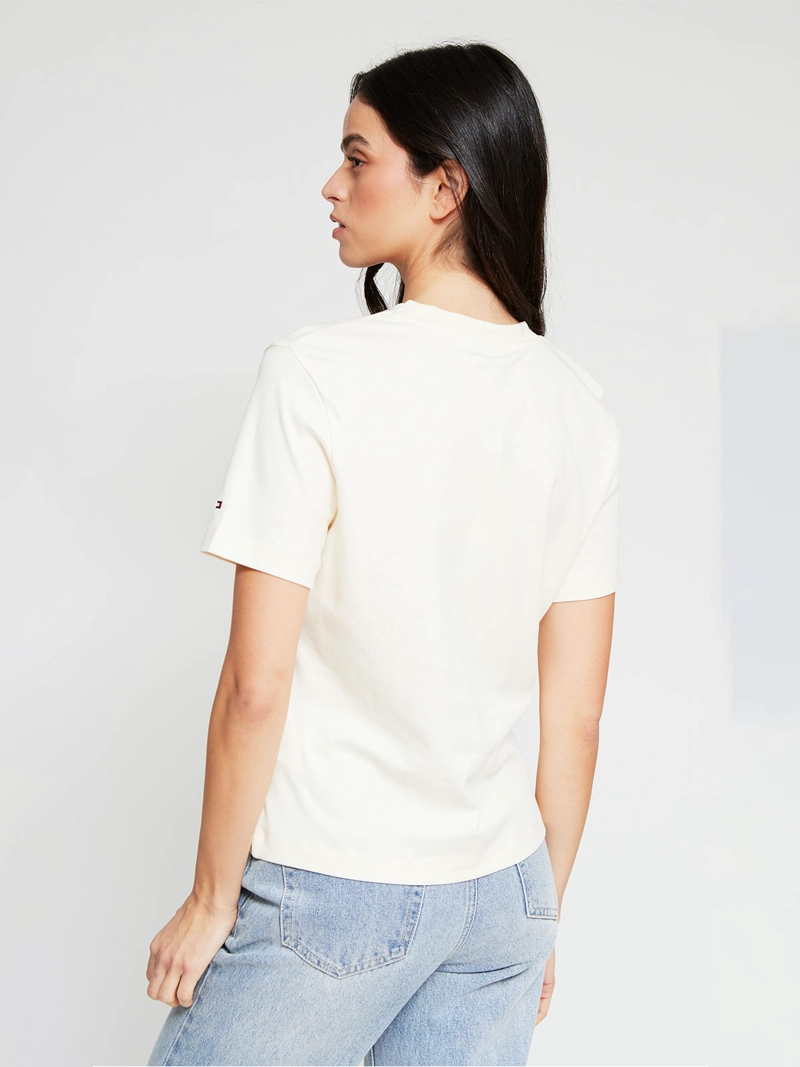 POLERA MUJER TOMMY HILFIGER MANGA CORTA ALGODÓN - 2