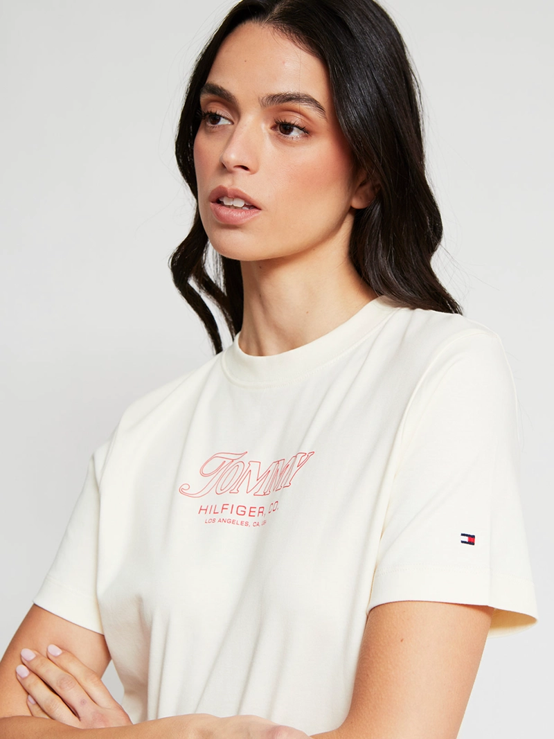 POLERA MUJER TOMMY HILFIGER MANGA CORTA ALGODÓN - 4