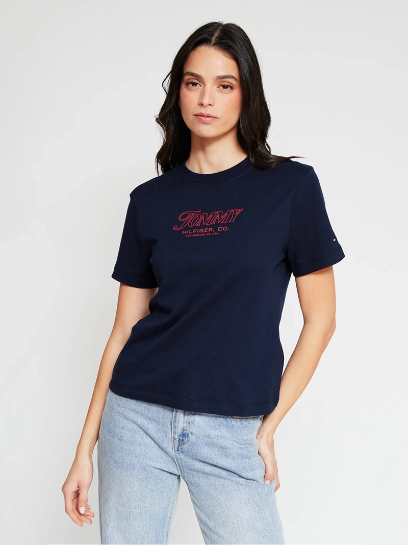 POLERA MUJER TOMMY HILFIGER MANGA CORTA ALGODÓN - 3