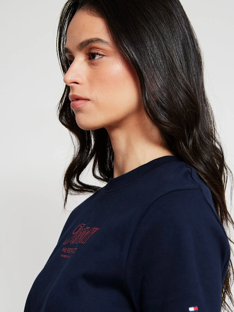 POLERA MUJER TOMMY HILFIGER MANGA CORTA ALGODÓN - 4