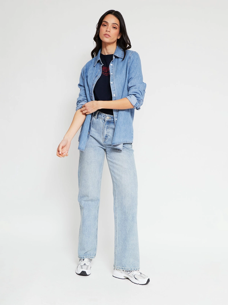 POLERA MUJER TOMMY HILFIGER MANGA CORTA ALGODÓN - 5