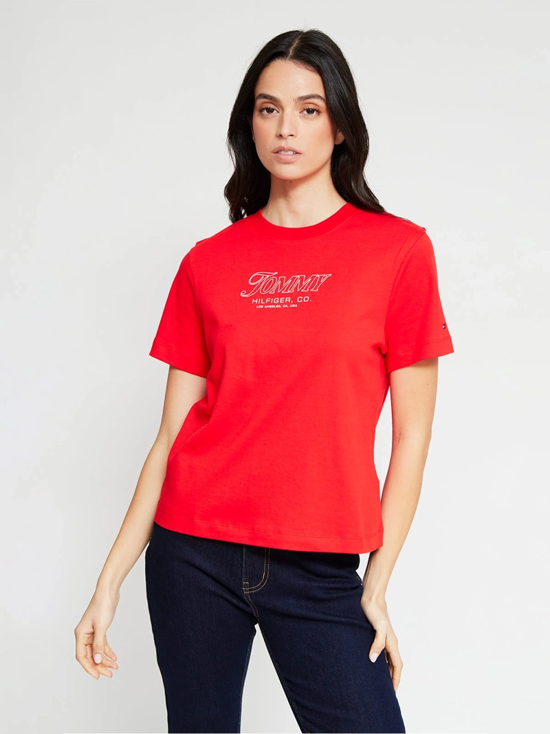 POLERA MUJER TOMMY HILFIGER MANGA CORTA ALGODÓN - 3