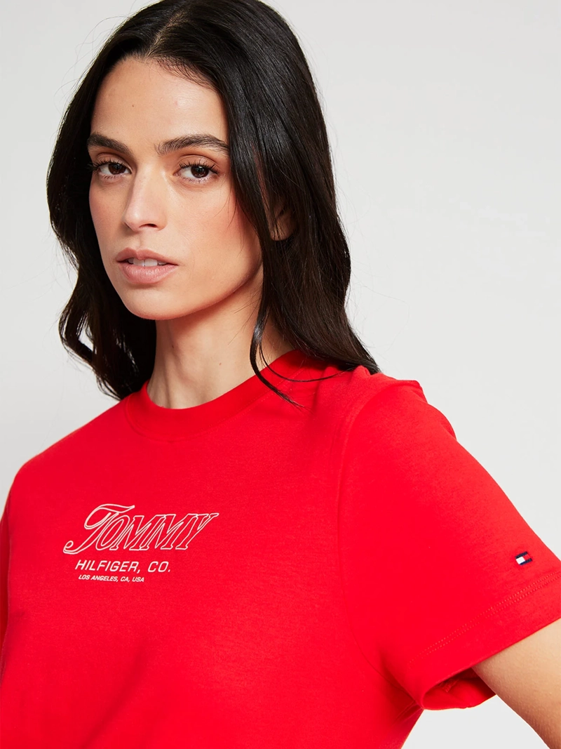 POLERA MUJER TOMMY HILFIGER MANGA CORTA ALGODÓN - 4