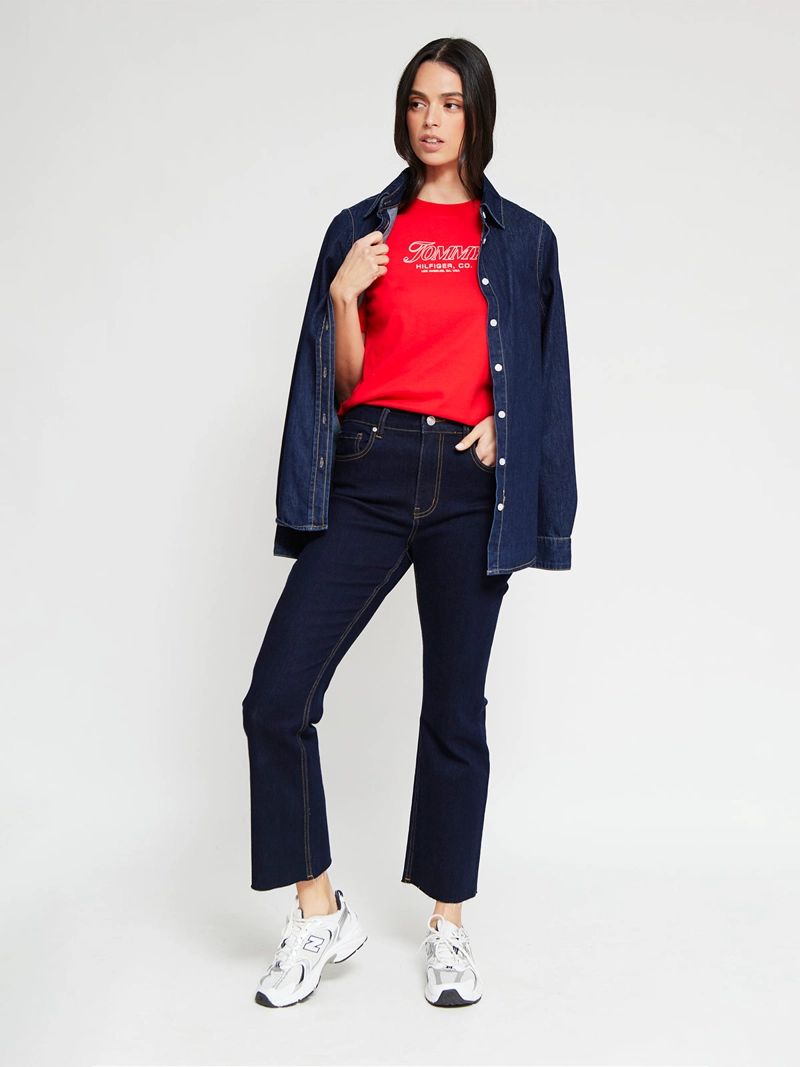 POLERA MUJER TOMMY HILFIGER MANGA CORTA ALGODÓN - 5