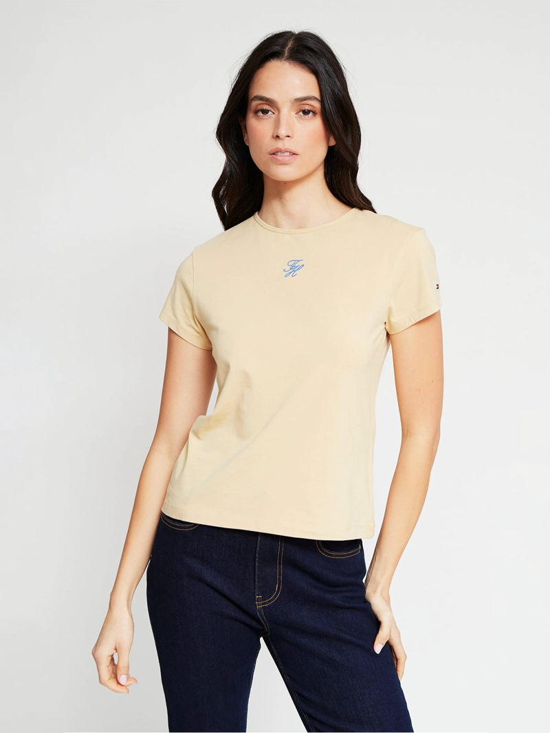 POLERA MUJER TOMMY HILFIGER MANGA CORTA ALGODÓN - 3