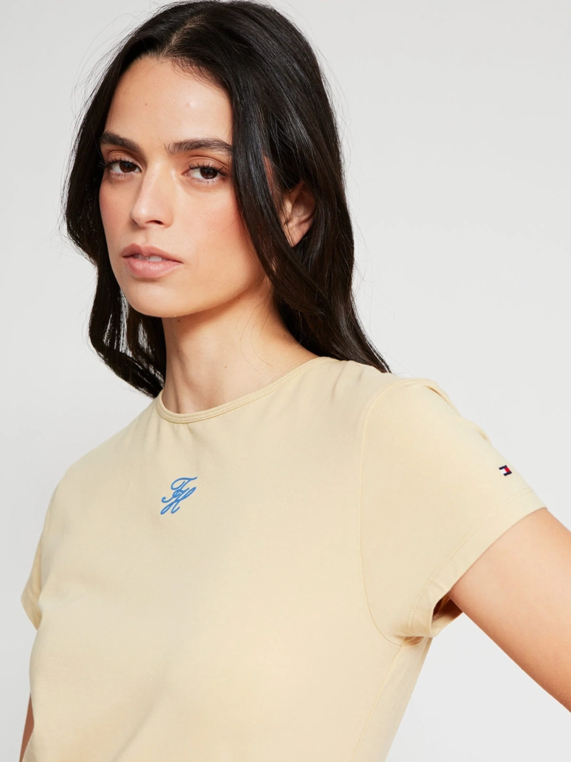 POLERA MUJER TOMMY HILFIGER MANGA CORTA ALGODÓN - 4