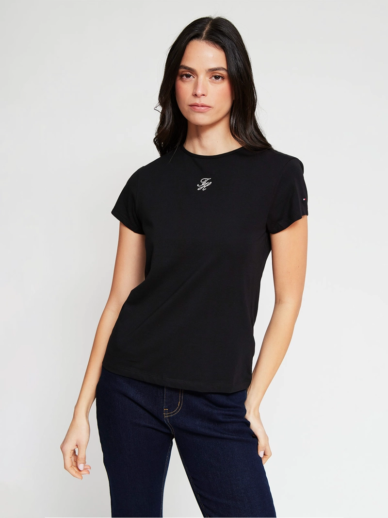 POLERA MUJER TOMMY HILFIGER MANGA CORTA ALGODÓN - 3