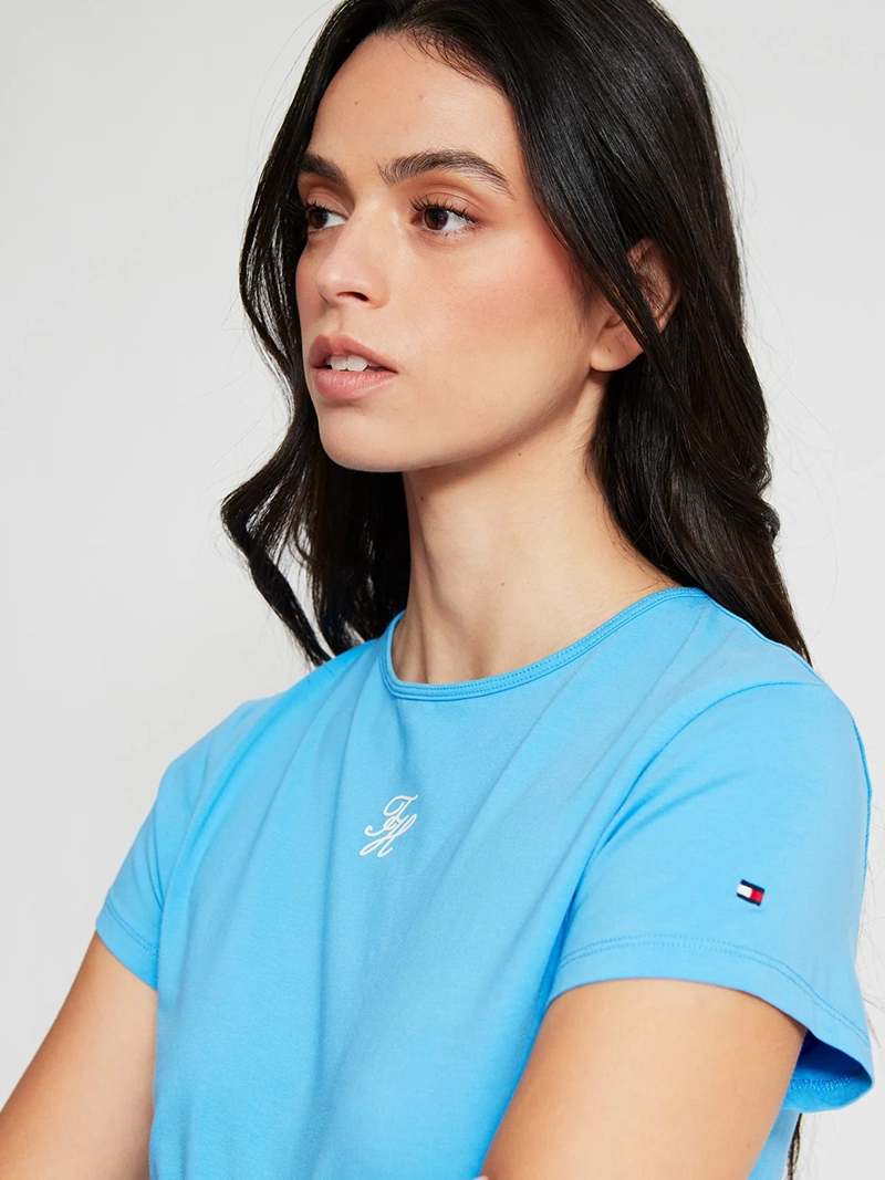 POLERA MUJER TOMMY HILFIGER MANGA CORTA ALGODÓN - 4