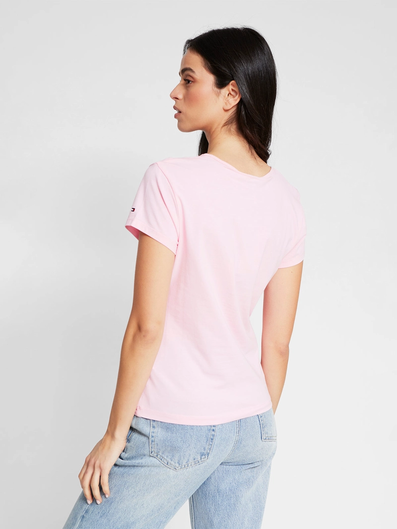 POLERA MUJER TOMMY HILFIGER MANGA CORTA ALGODÓN - 2