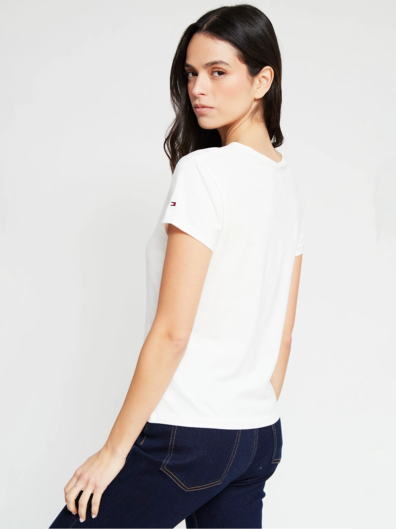 POLERA MUJER TOMMY HILFIGER MANGA CORTA ALGODÓN - 2