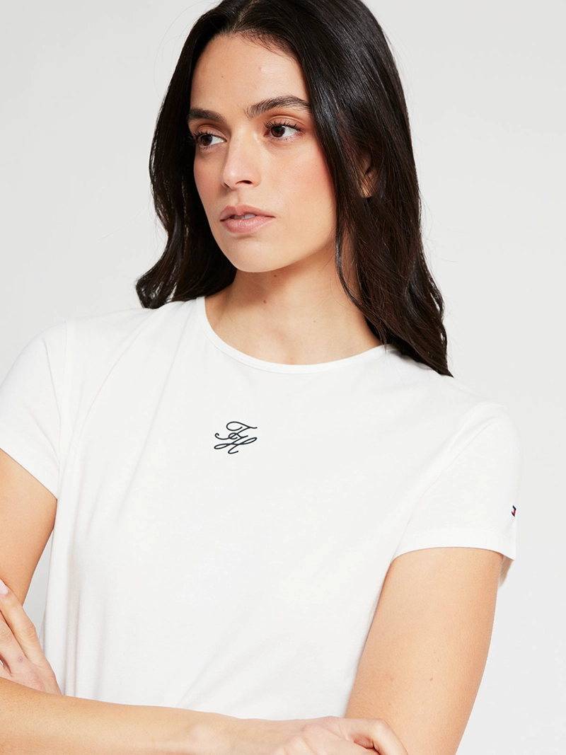 POLERA MUJER TOMMY HILFIGER MANGA CORTA ALGODÓN - 4