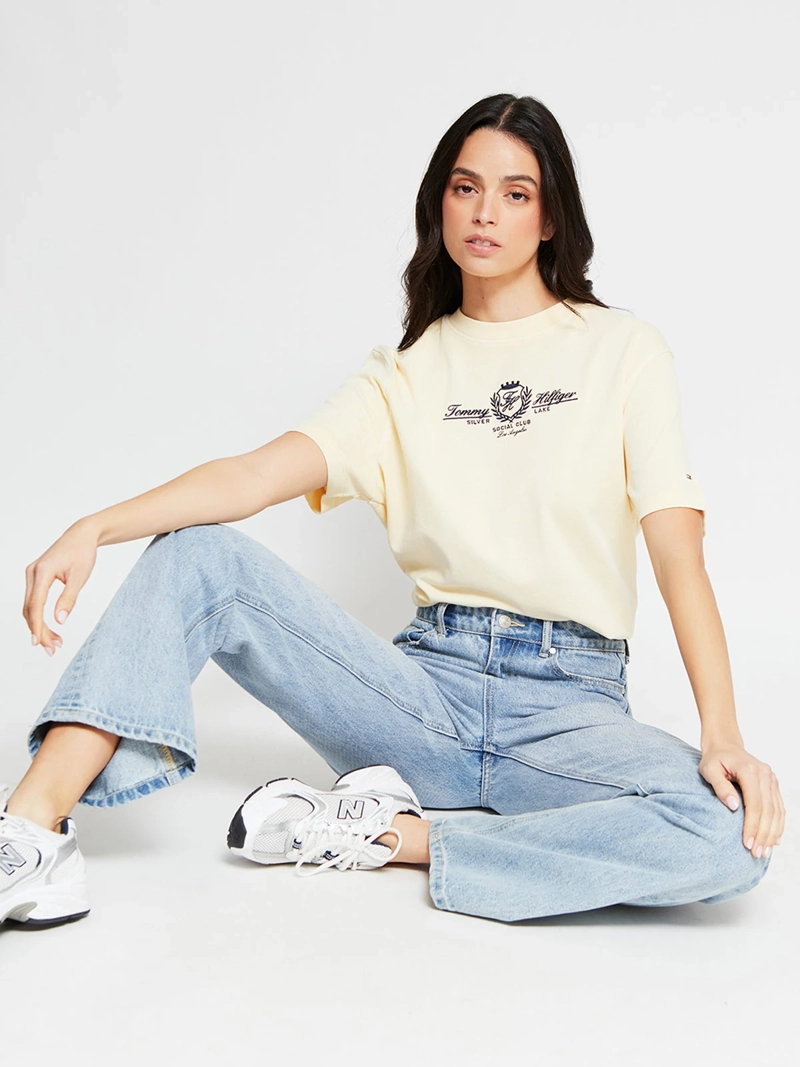 POLERA MUJER TOMMY HILFIGER MANGA CORTA ALGODÓN - 5