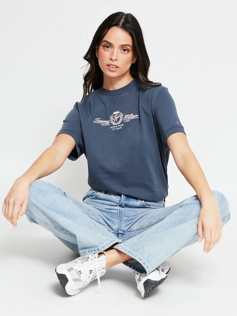 POLERA MUJER TOMMY HILFIGER MANGA CORTA ALGODÓN - 5