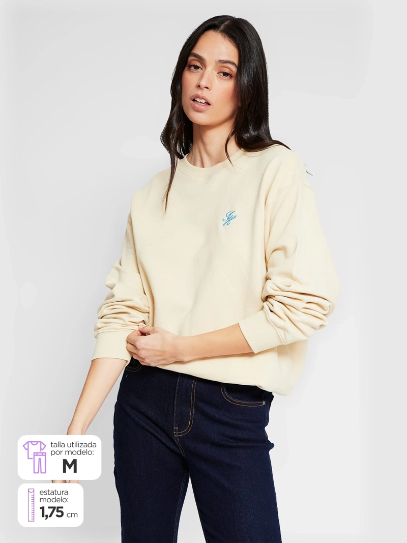 POLERÓN MUJER TOMMY HILFIGER MANGA LARGA ALGODÓN - 1
