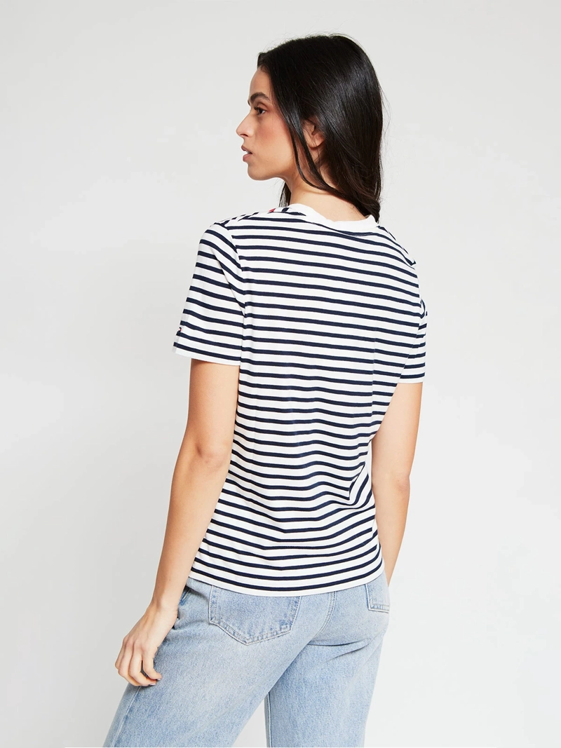 POLERA MUJER TOMMY HILFIGER MANGA CORTA ALGODÓN - 2