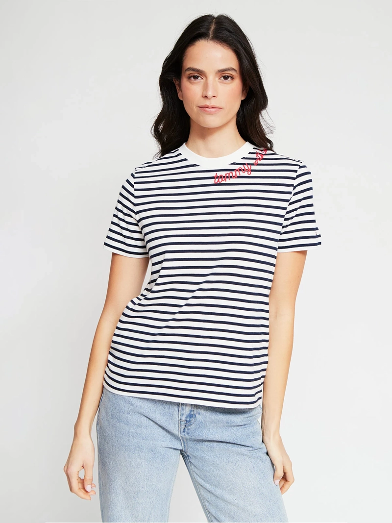 POLERA MUJER TOMMY HILFIGER MANGA CORTA ALGODÓN - 3
