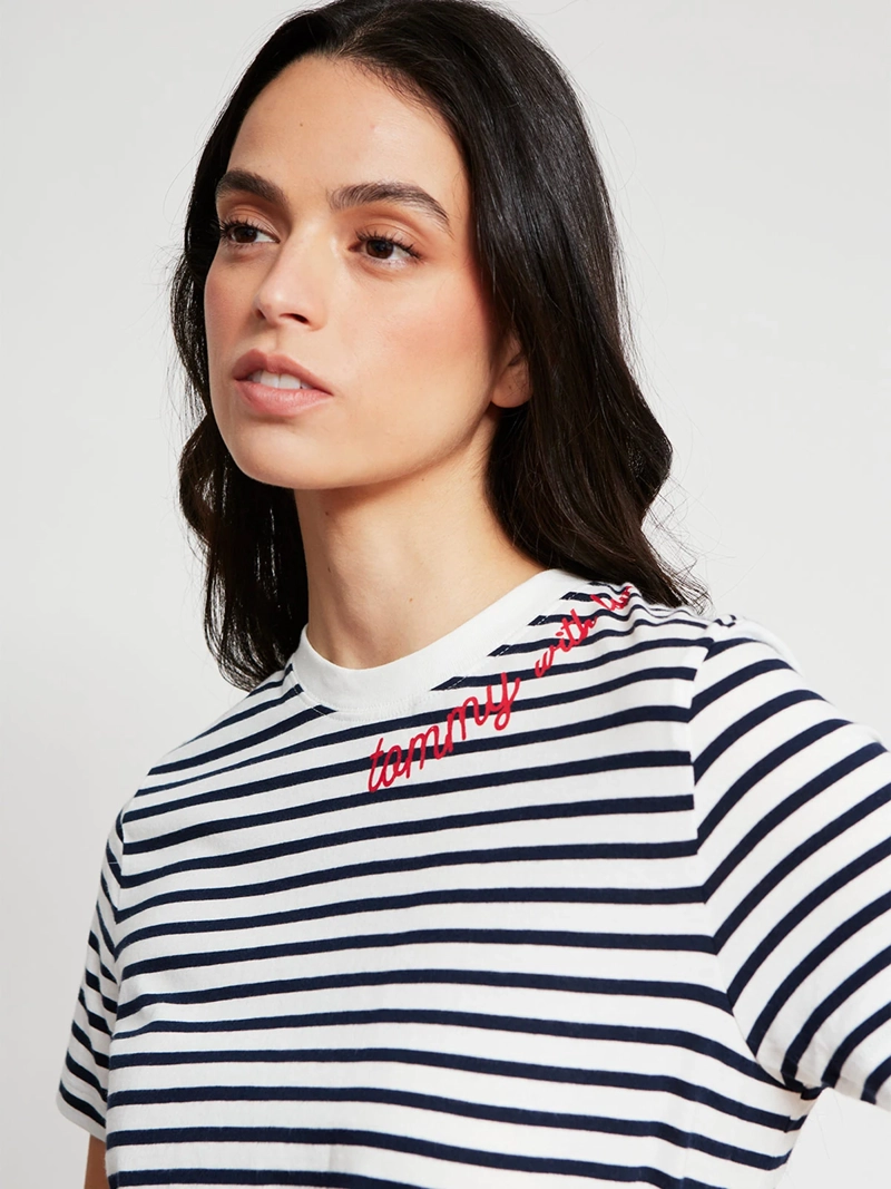 POLERA MUJER TOMMY HILFIGER MANGA CORTA ALGODÓN - 4