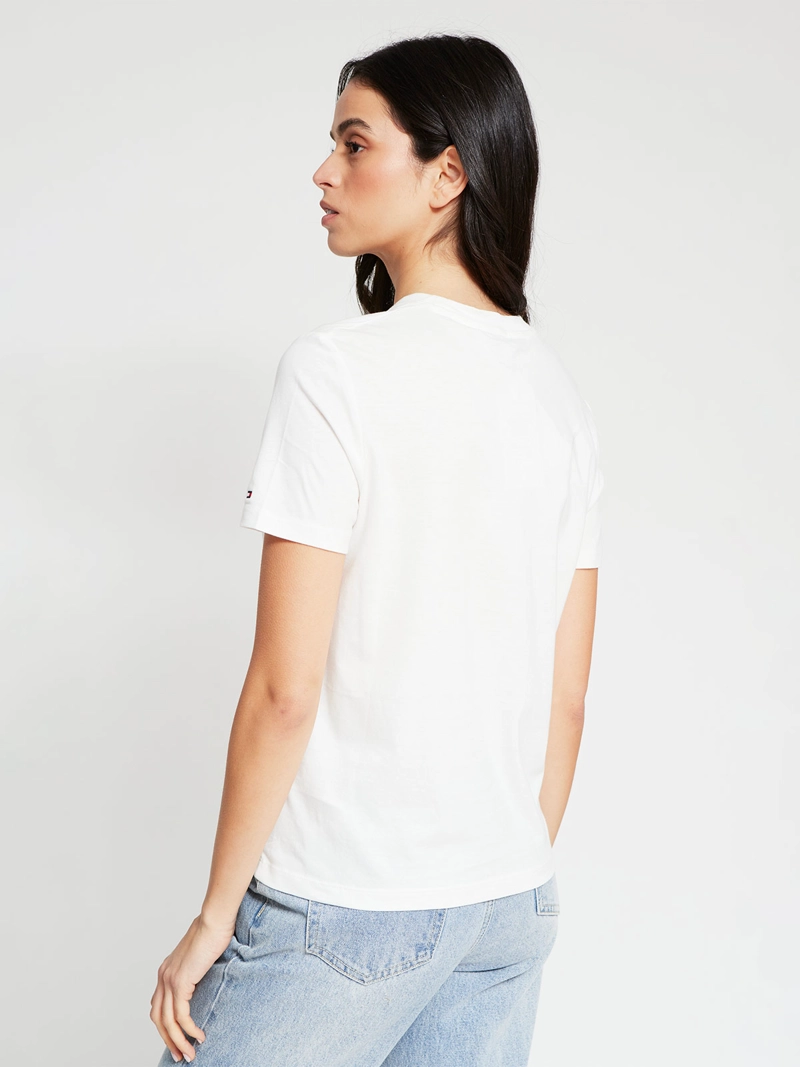 POLERA MUJER TOMMY HILFIGER MANGA CORTA ALGODÓN - 2