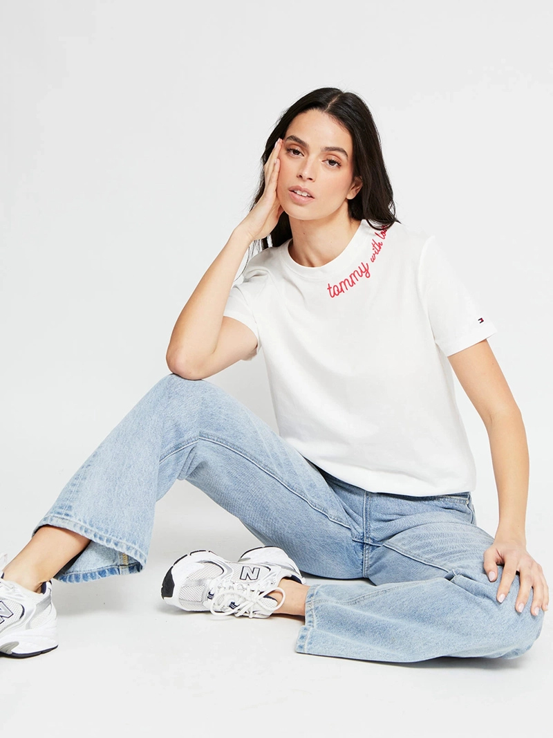 POLERA MUJER TOMMY HILFIGER MANGA CORTA ALGODÓN - 5