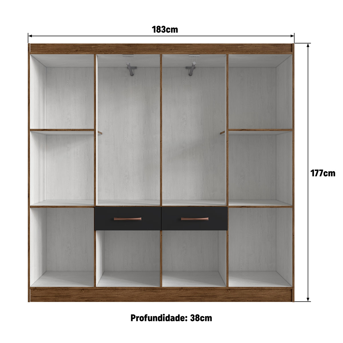 CLOSET ALTAVISION 588008 10 PUERTAS 2 CAJÓN - 6