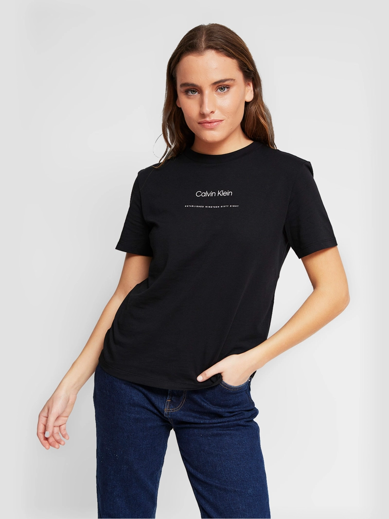 POLERA MUJER CALVIN KLEIN MANGA CORTA ALGODÓN - 3
