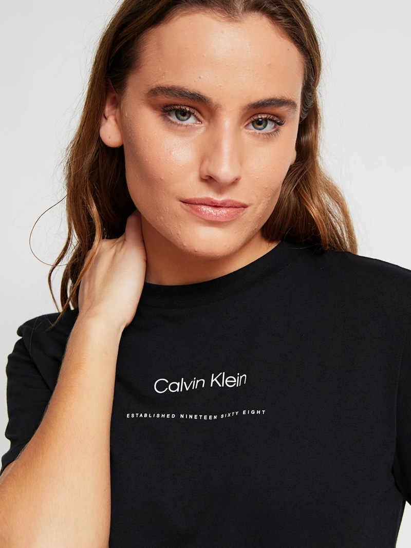 POLERA MUJER CALVIN KLEIN MANGA CORTA ALGODÓN - 4