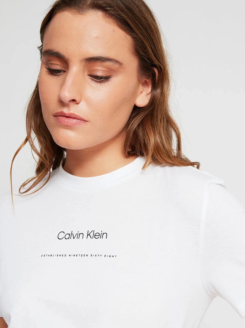 POLERA MUJER CALVIN KLEIN MANGA CORTA ALGODÓN - 4