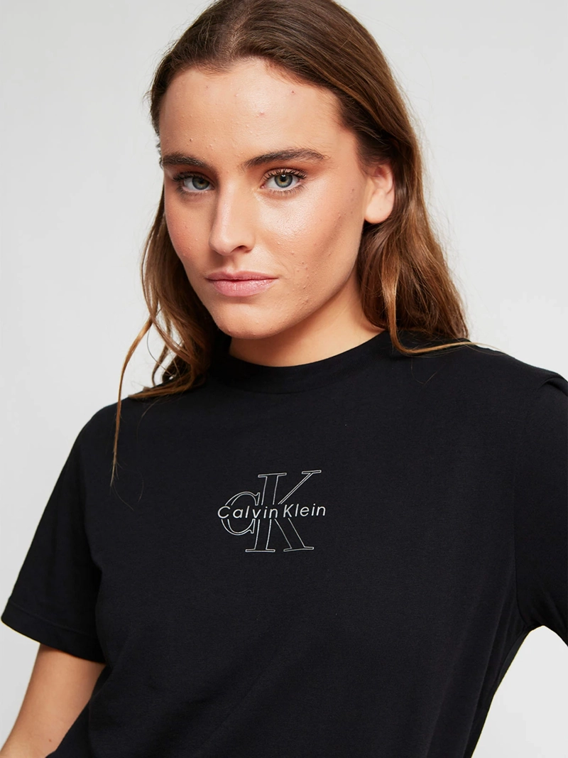 POLERA MUJER CALVIN KLEIN MANGA CORTA ALGODÓN - 4