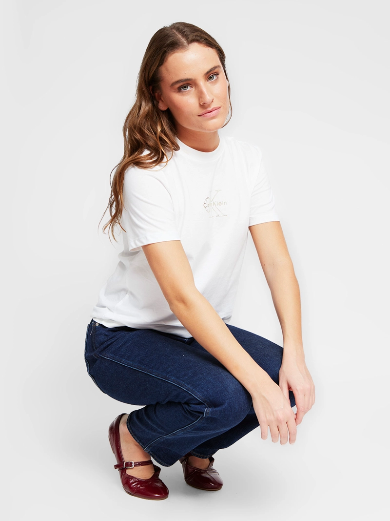 POLERA MUJER CALVIN KLEIN MANGA CORTA ALGODÓN - 5