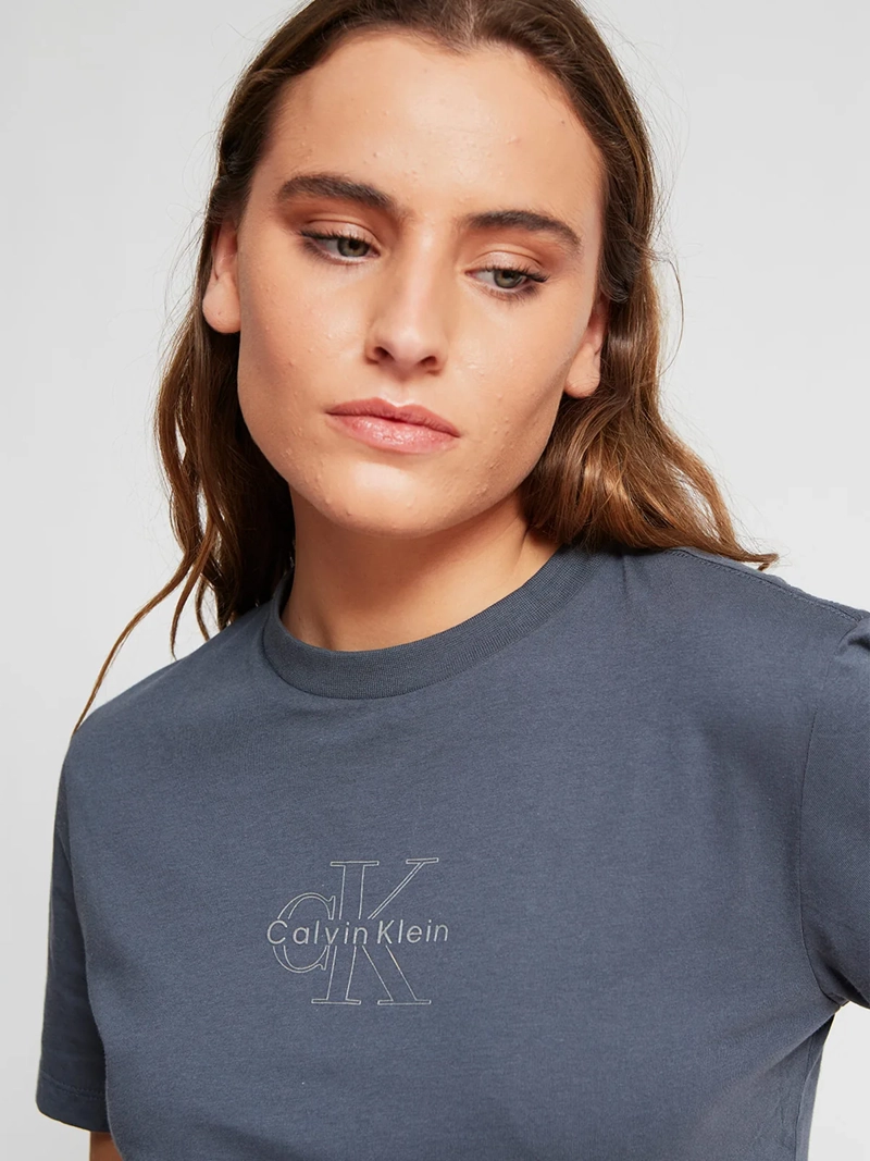 POLERA MUJER CALVIN KLEIN MANGA CORTA ALGODÓN - 4