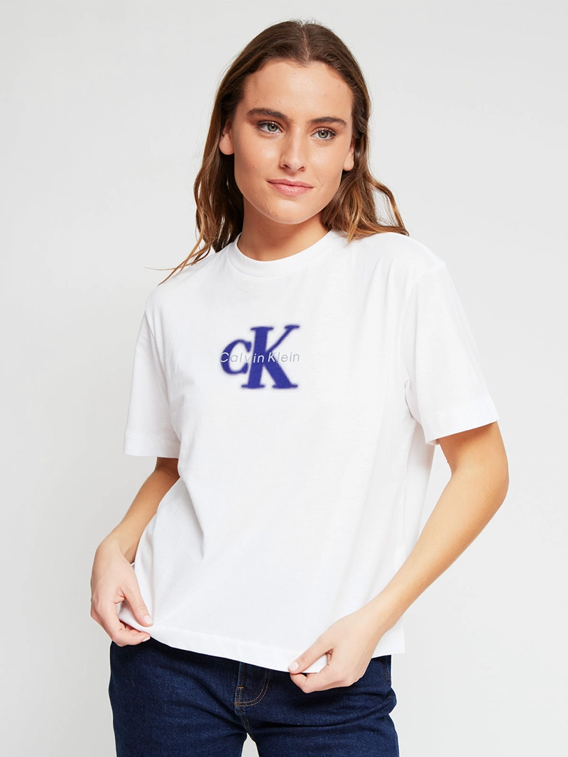 POLERA MUJER CALVIN KLEIN MANGA CORTA ALGODÓN - 3