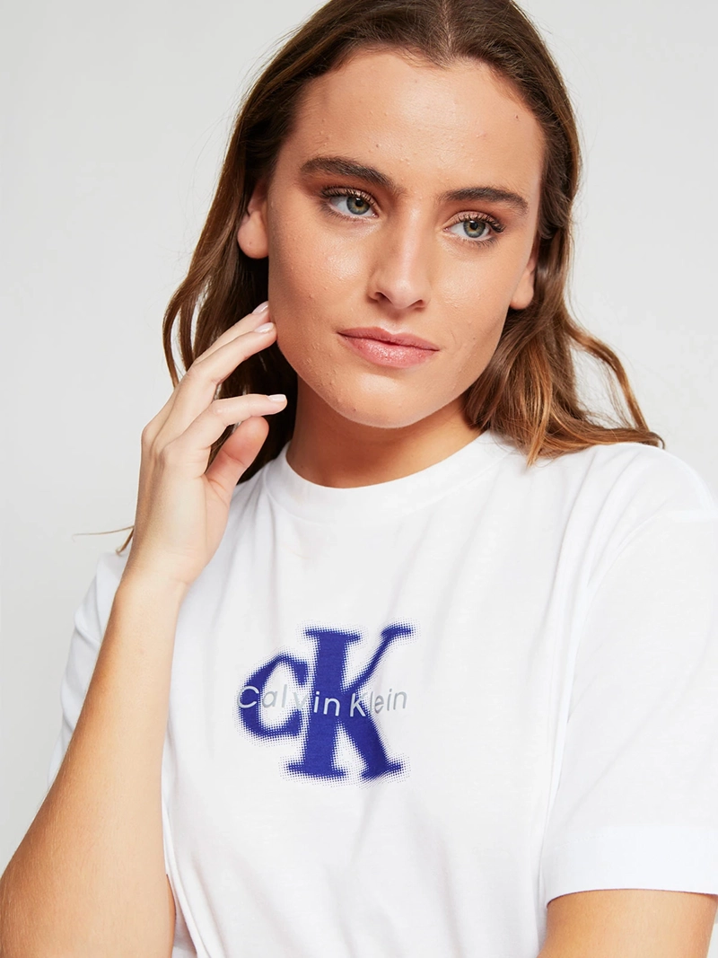 POLERA MUJER CALVIN KLEIN MANGA CORTA ALGODÓN - 4
