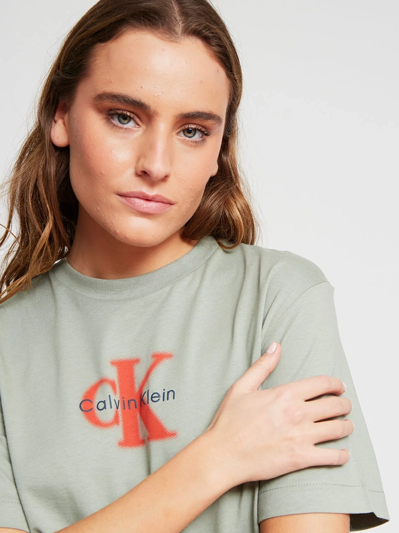 POLERA MUJER CALVIN KLEIN MANGA CORTA ALGODÓN - 4