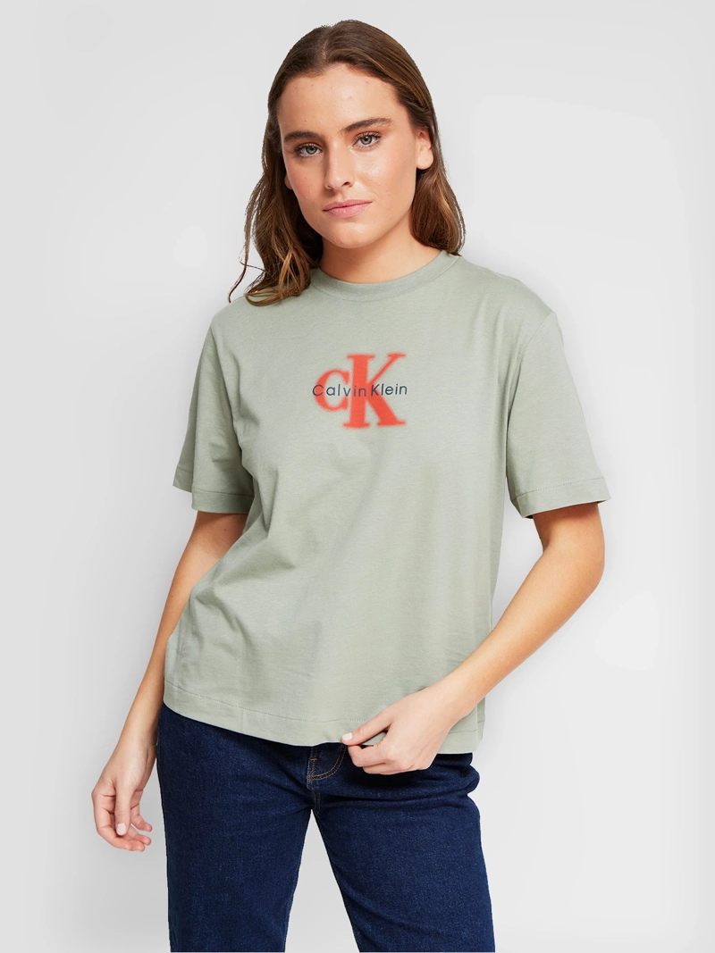 POLERA MUJER CALVIN KLEIN MANGA CORTA ALGODÓN - 3