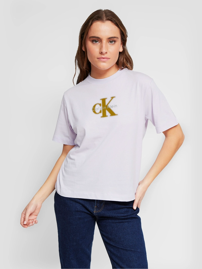 POLERA MUJER CALVIN KLEIN MANGA CORTA ALGODÓN - 3