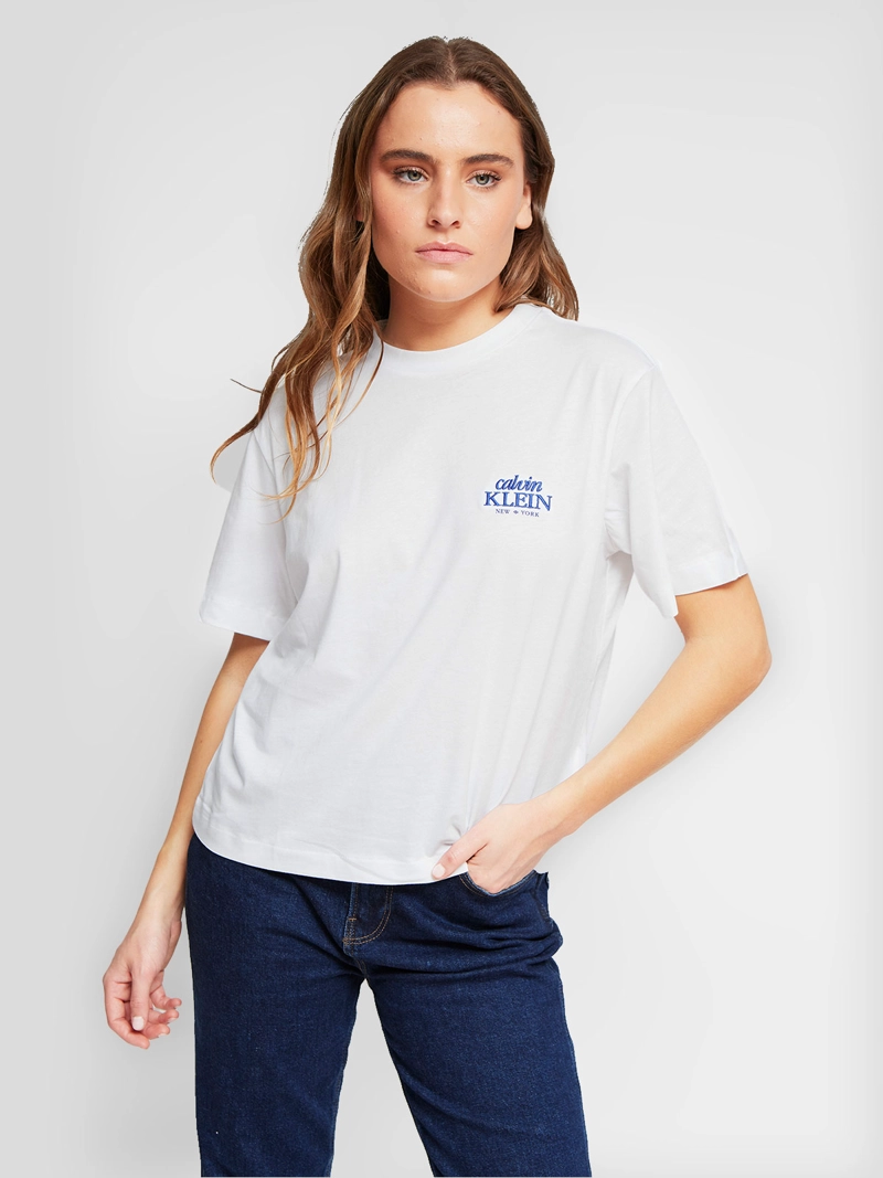 POLERA MUJER CALVIN KLEIN MANGA CORTA ALGODÓN - 3