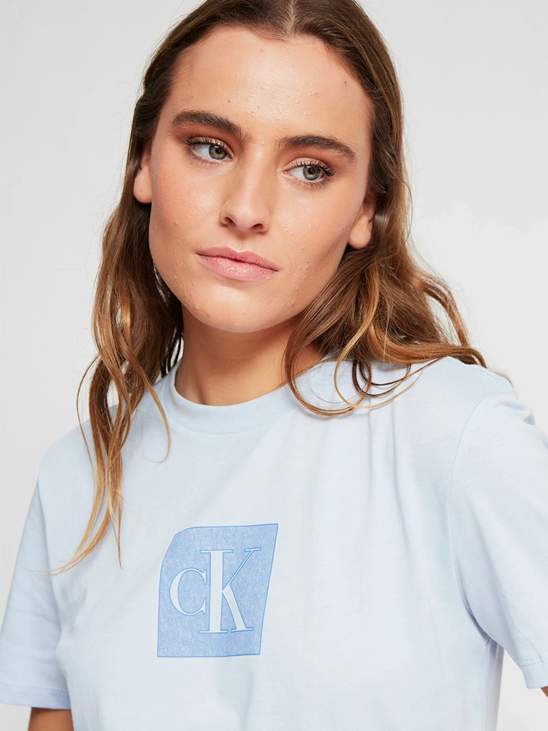 POLERA MUJER CALVIN KLEIN MANGA CORTA ALGODÓN - 4