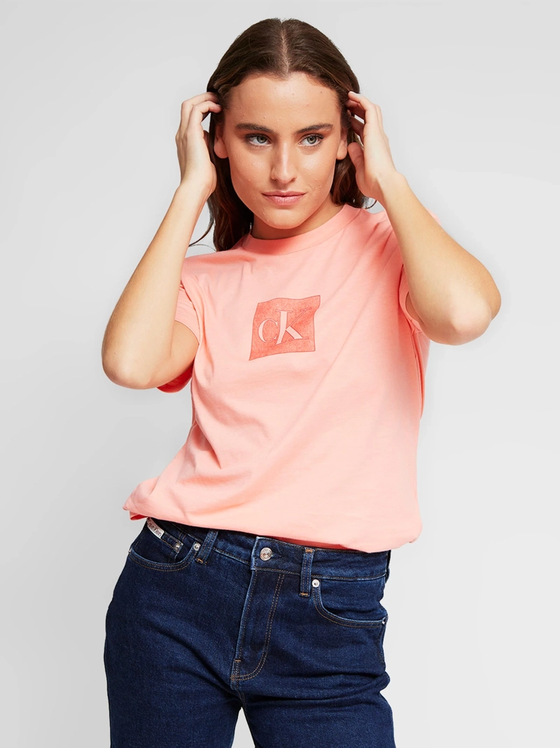 POLERA MUJER CALVIN KLEIN MANGA CORTA ALGODÓN - 3