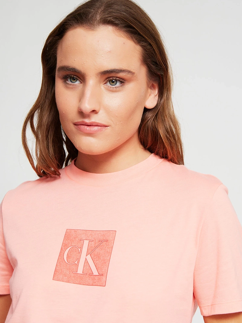 POLERA MUJER CALVIN KLEIN MANGA CORTA ALGODÓN - 4