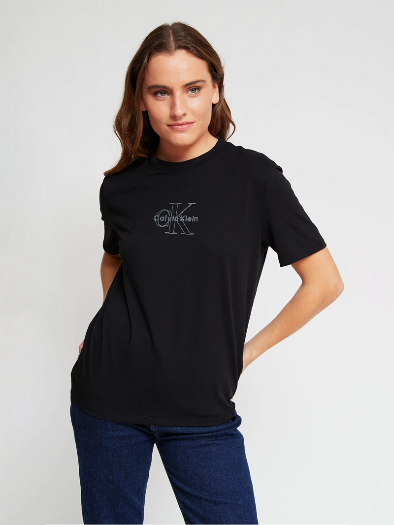 POLERA MUJER CALVIN KLEIN MANGA CORTA ALGODÓN - 3