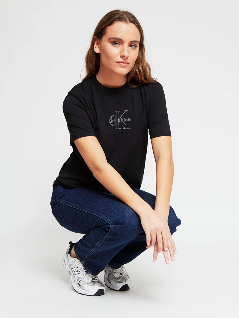 POLERA MUJER CALVIN KLEIN MANGA CORTA ALGODÓN - 5