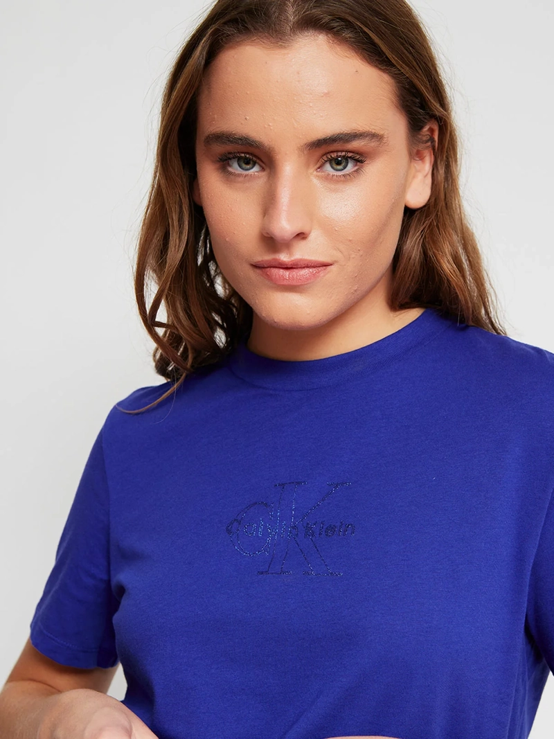POLERA MUJER CALVIN KLEIN MANGA CORTA ALGODÓN - 4