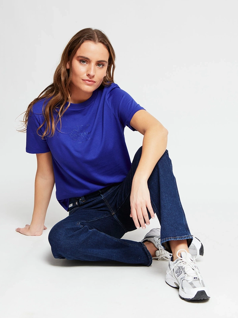 POLERA MUJER CALVIN KLEIN MANGA CORTA ALGODÓN - 5