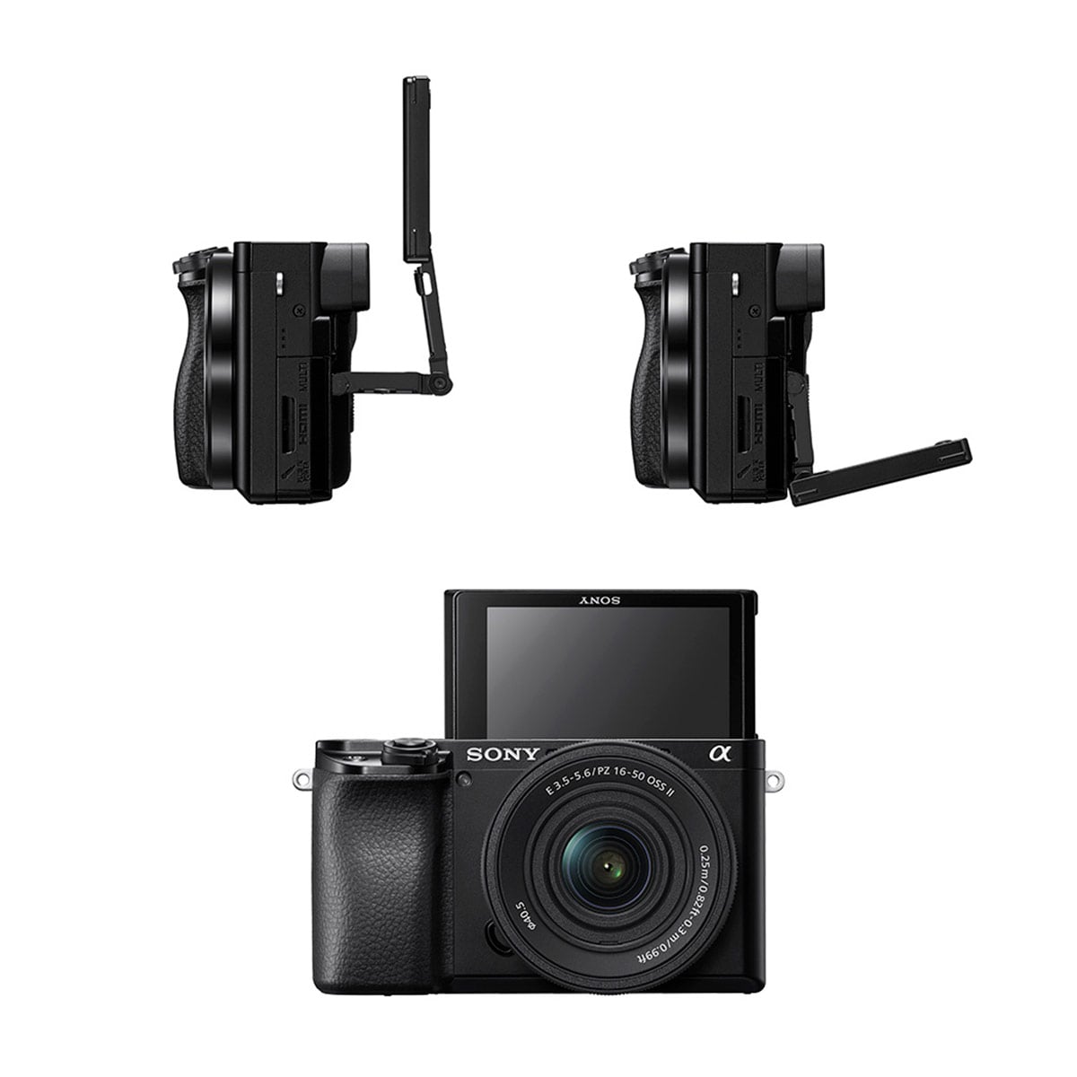 CÁMARA MIRRORLESS SONY APS-C ILCE-6100X: A6100 + LENTE SELP16502 + LENTE SEL55210 - 2