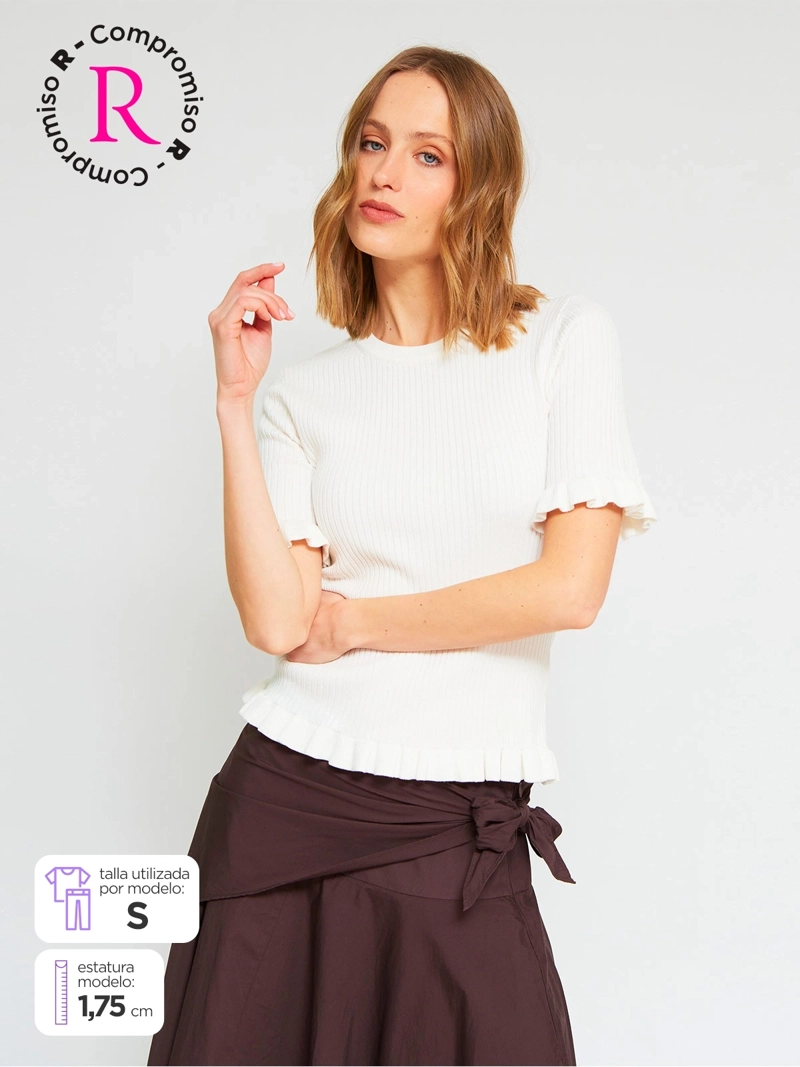 FALDA MUJER MARQUIS ALGODÓN MIDI NUDO - 1