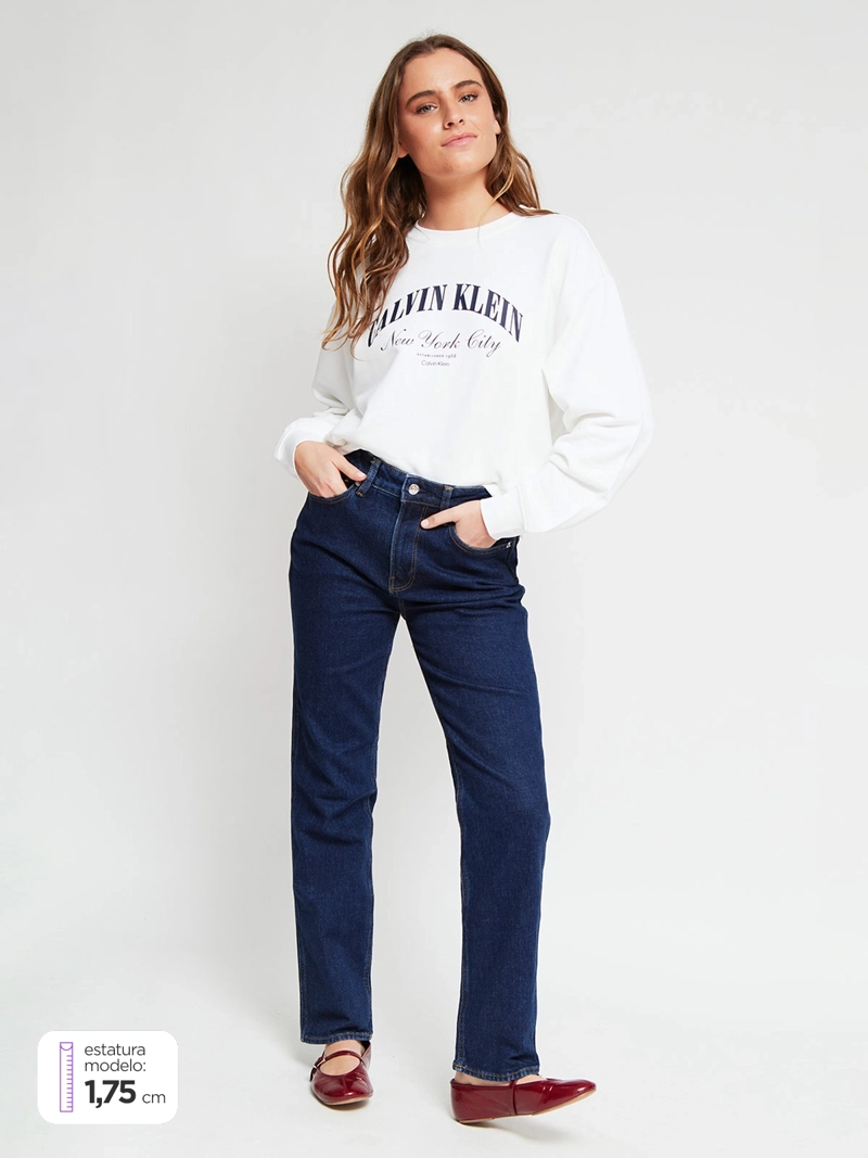 JEANS MUJER CALVIN KLEIN REGULAR FIT ALGODÓN - 1